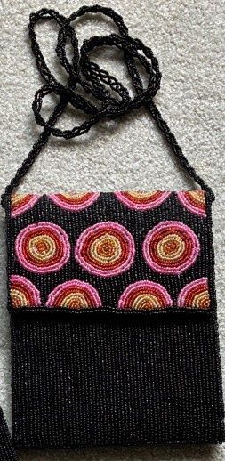 Pink Sea Cove Beaded Purse