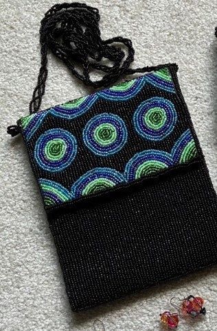 Blue Sea Cove Beaded Purse