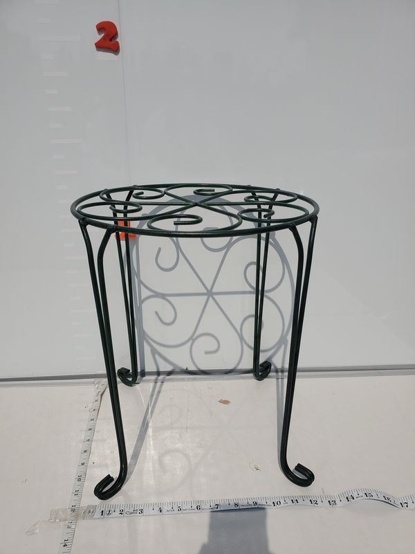 Scrollwork Wrought Iron Plant Stand