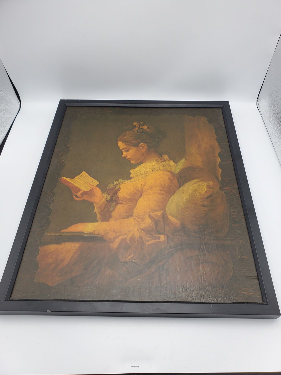 Framed Print A Young Girl Reading