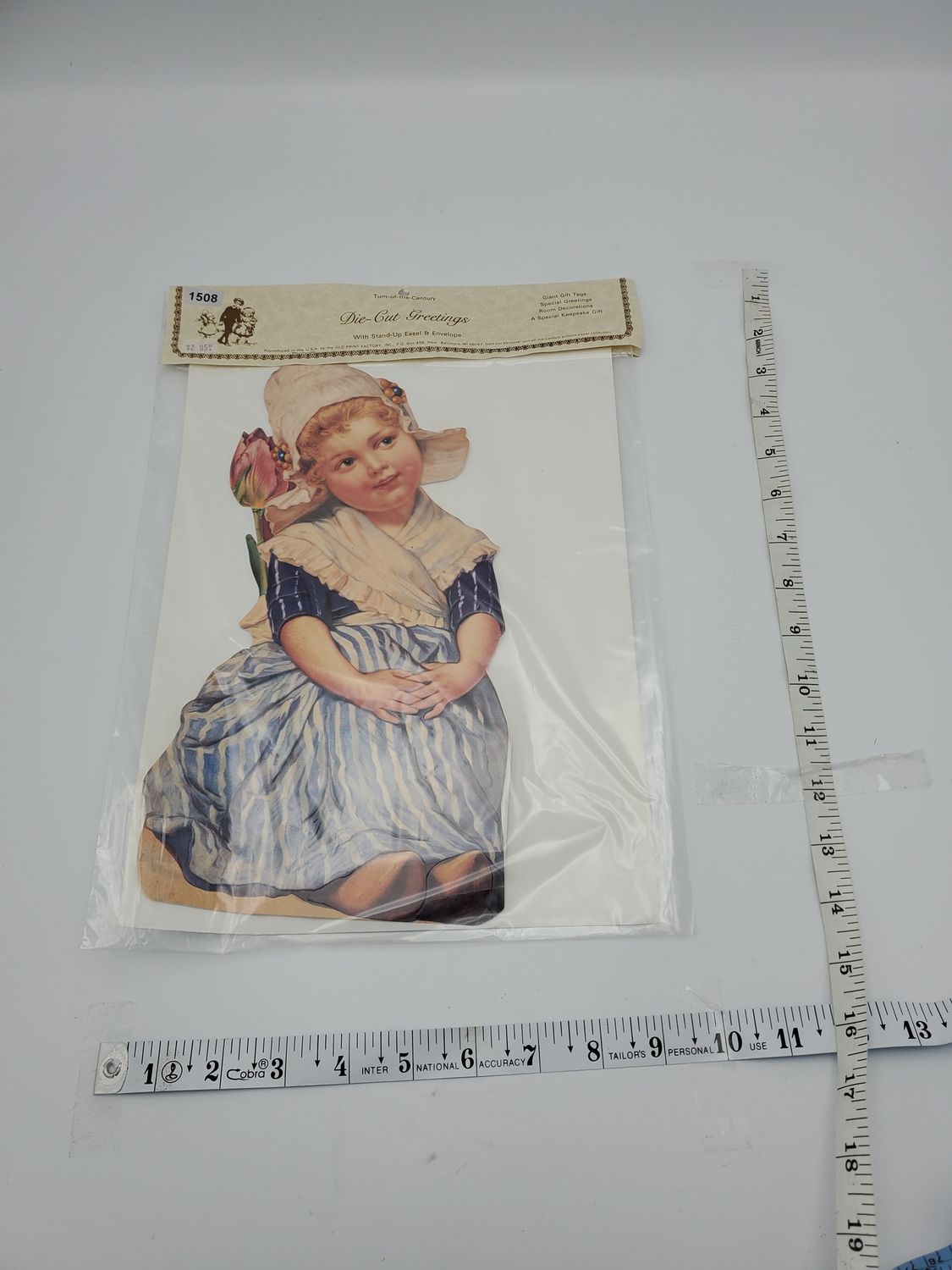 Girl Vintage Die Cut Greetings