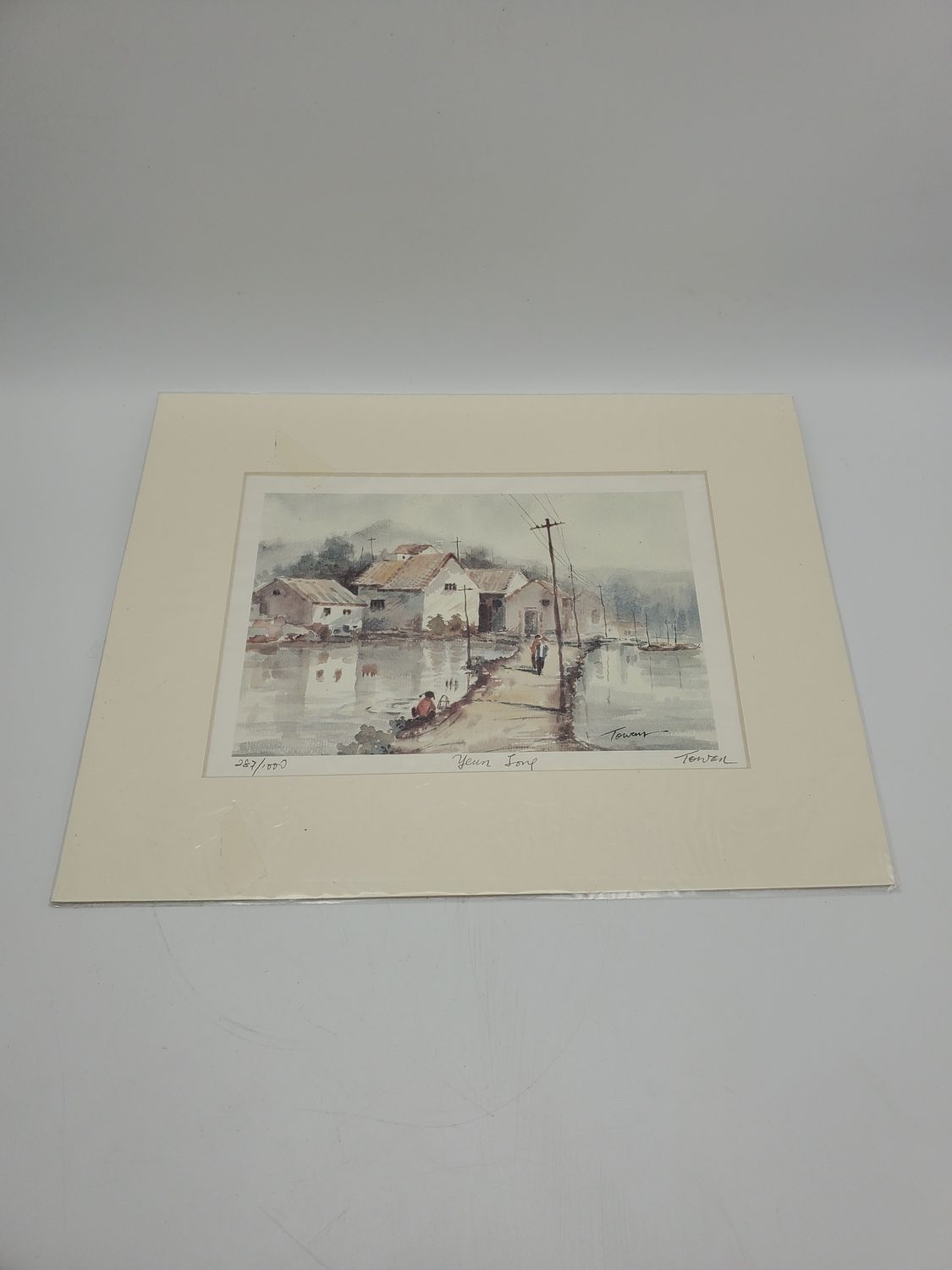 Vintage Yeun Lone Signed Print “Towan”