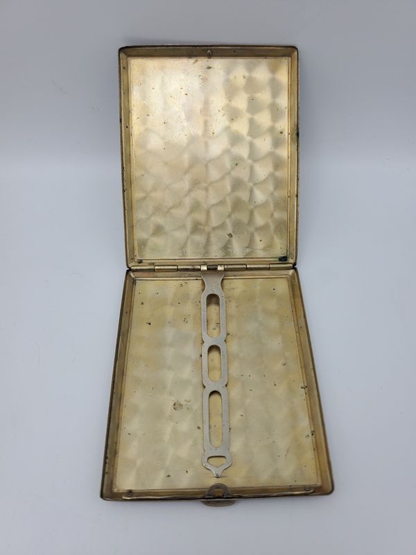Vintage Black Enamel Cigarette Case