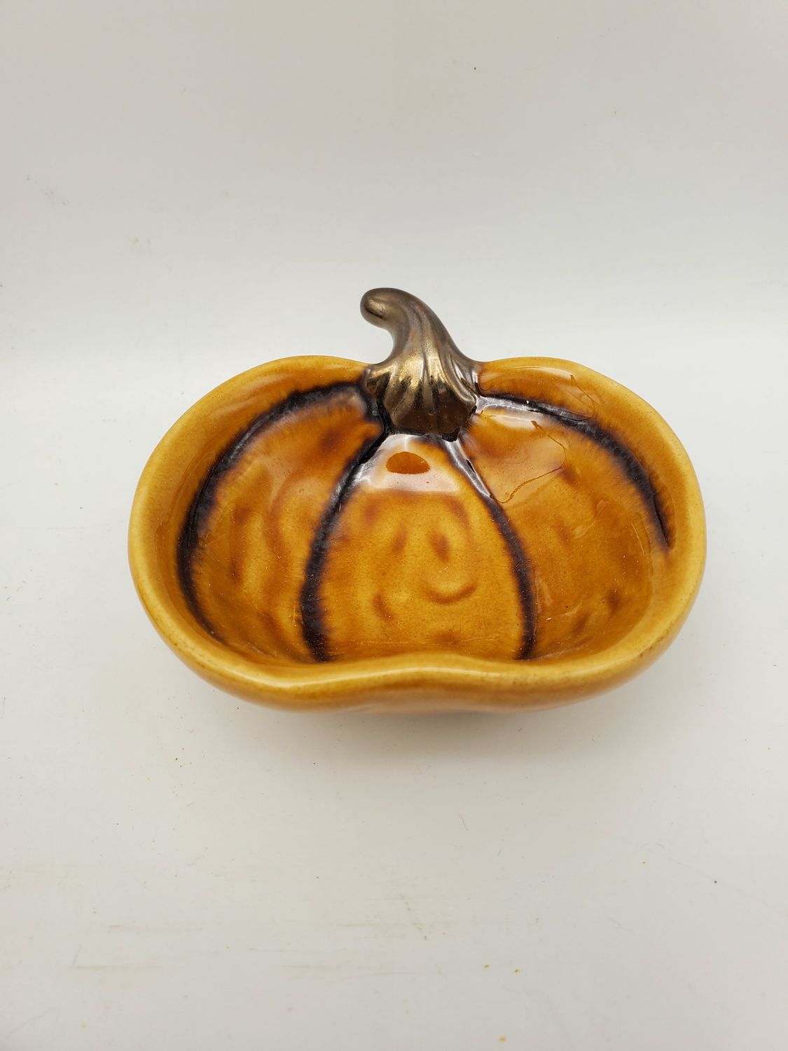Tabletops 3D Pumpkin Ceramic Dish