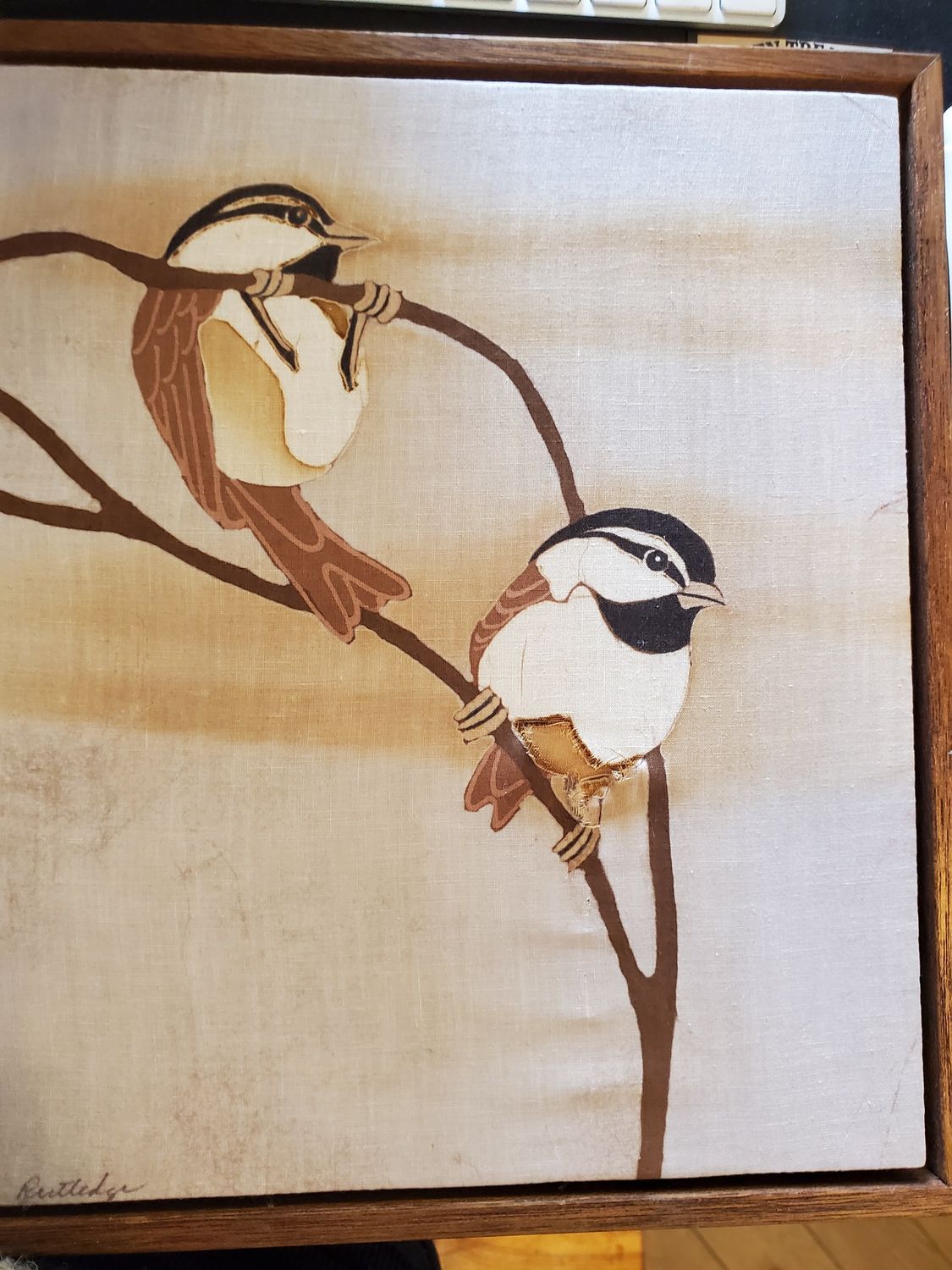 Pat Rutledge Chickadees Batik