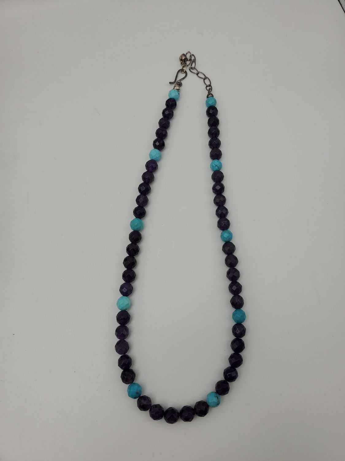 Amethyst &amp; Turquoise Beaded Necklace