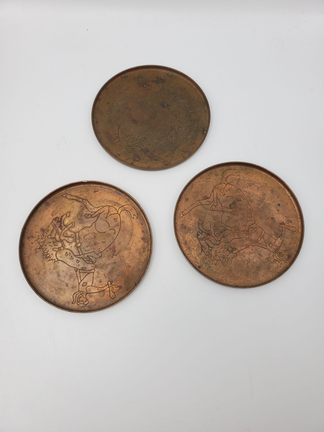 Vintage Etched Copper Plates, 3