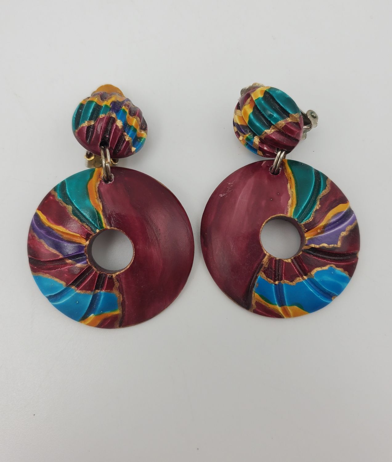 Colorful Wood Earrings &amp; Necklace Set