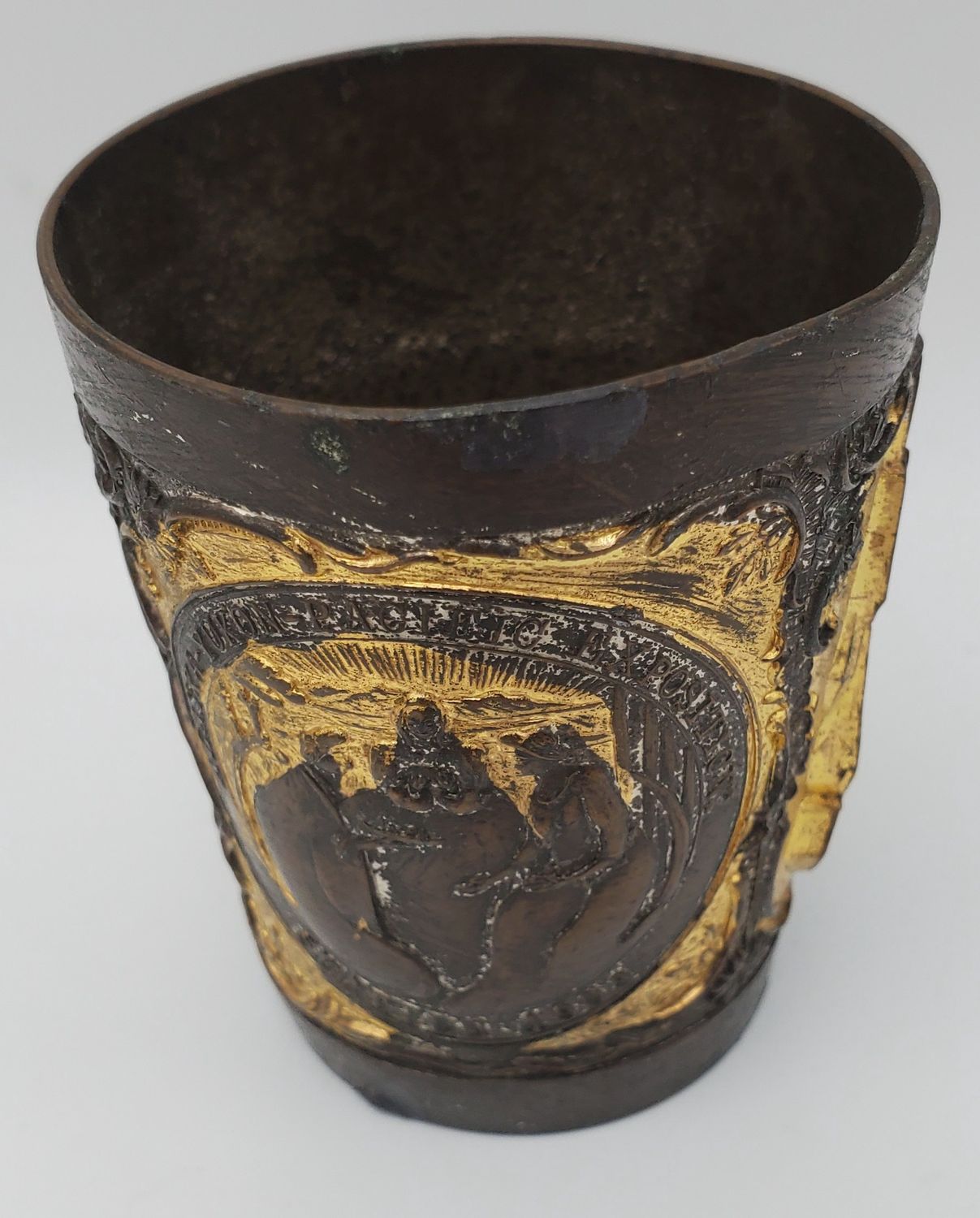 Mt. Rainier Souvenir Brass Shot Glass