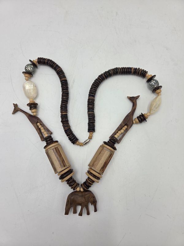 Handcrafted African Wildlife Necklace