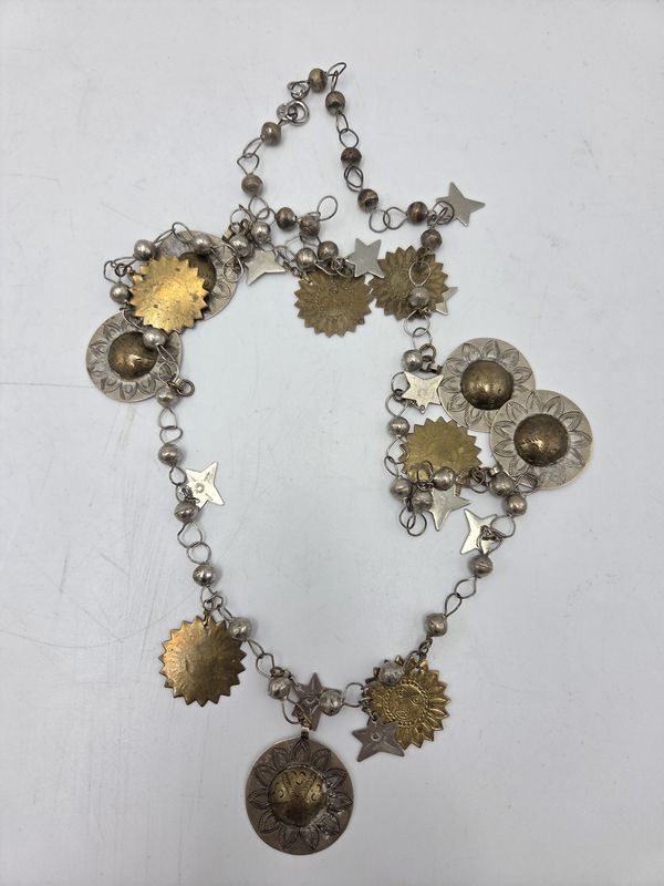 Vintage Mixed Metal Celestial Necklace