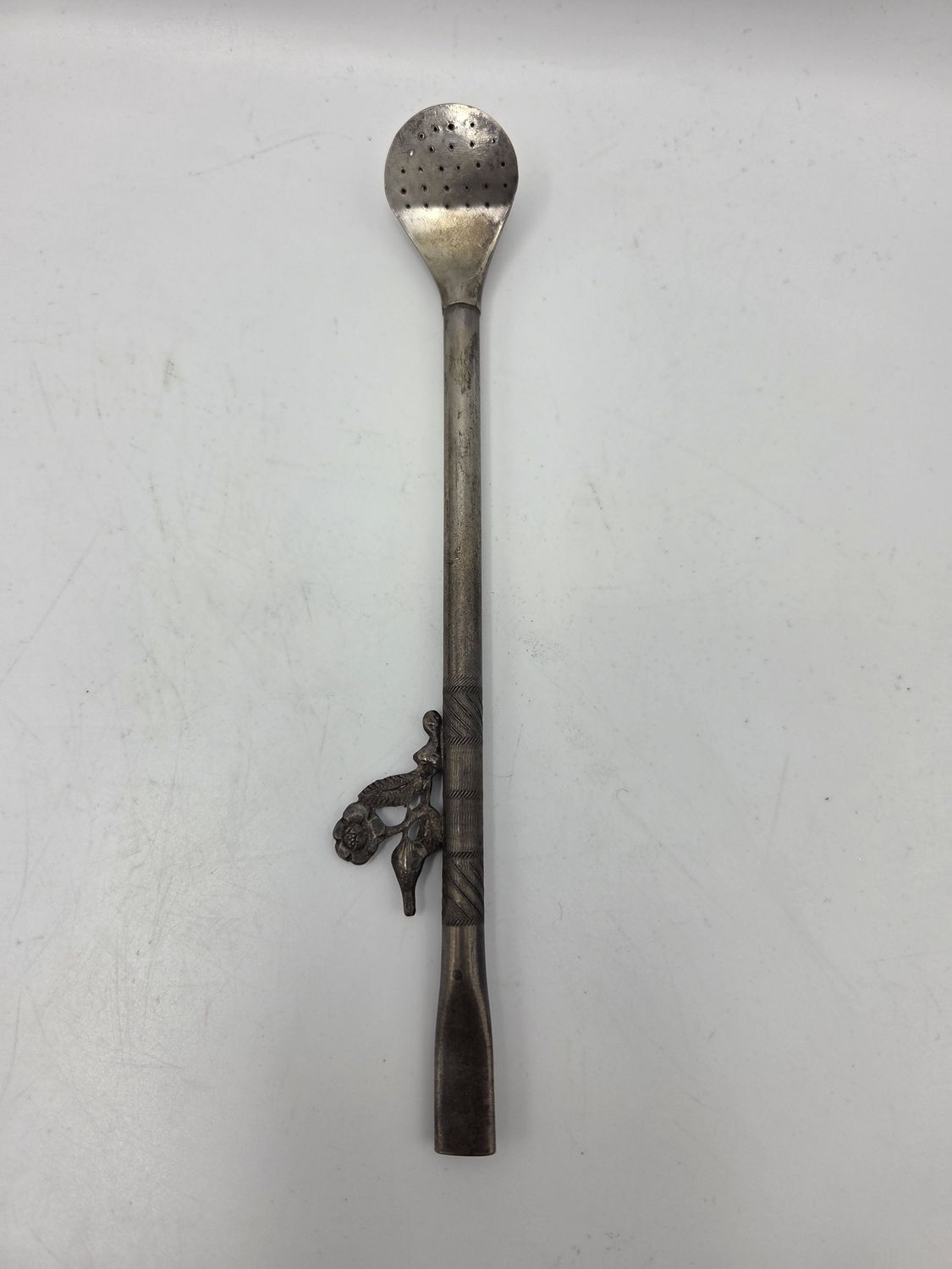 Vintage Floral Accent Bombilla Straw