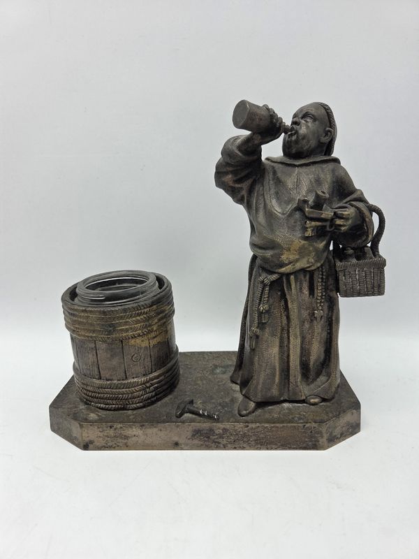 Figural Monk Vintage Match Holder