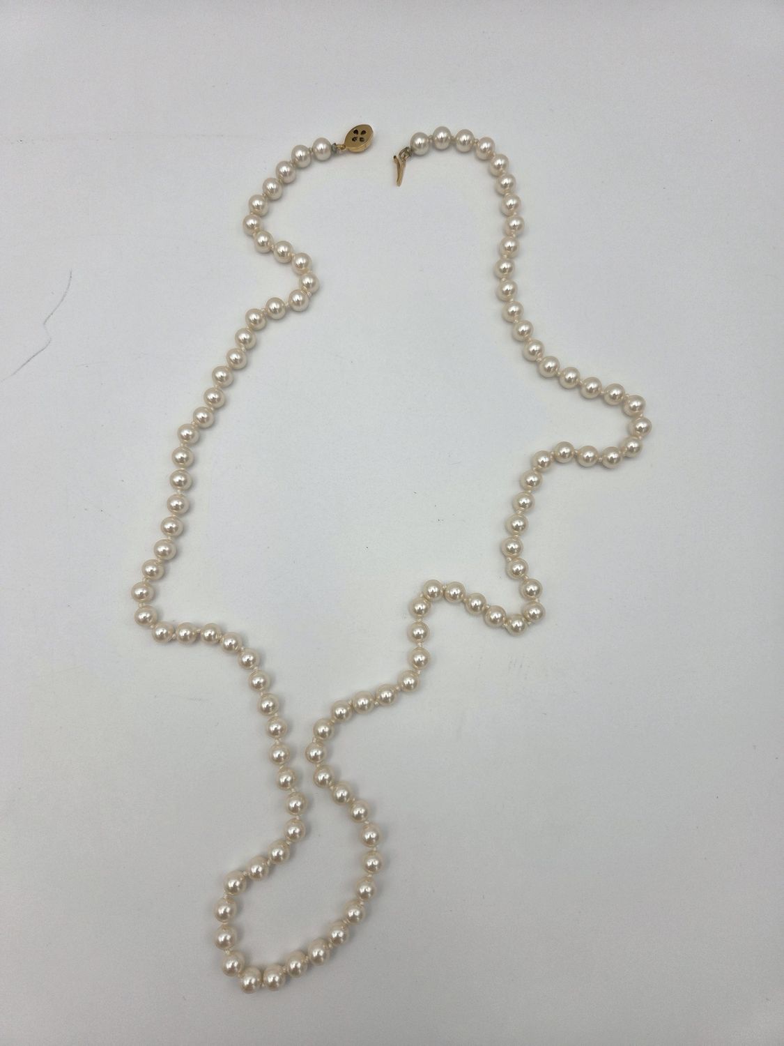 Vintage Faux Pearl Opera 30" Necklace