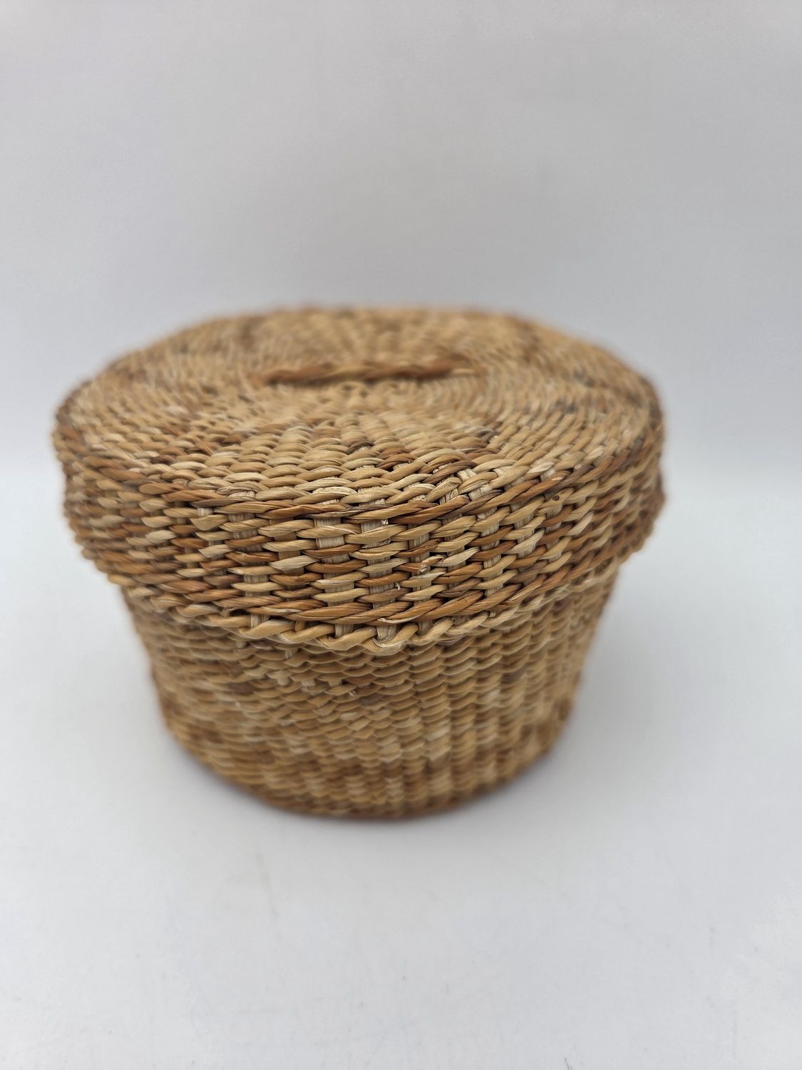 Handwoven Mini Lidded Basket Box