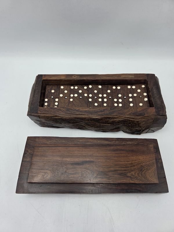 Hand-Carved Wooden Dominoes