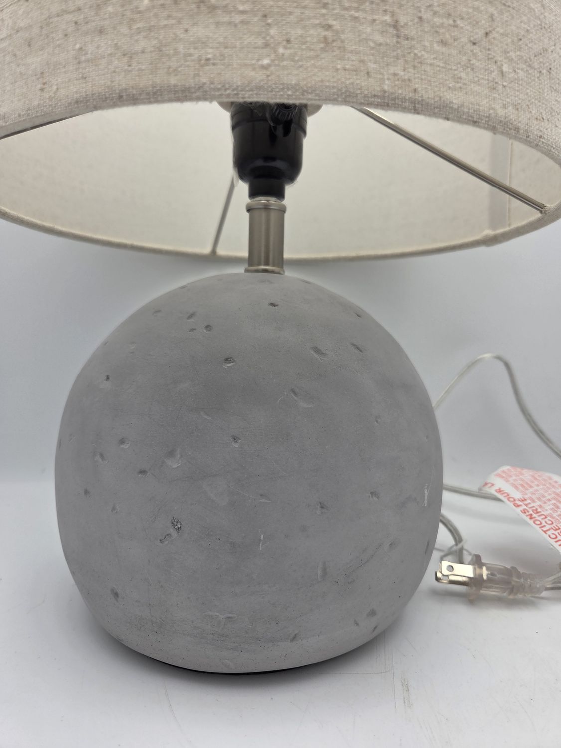 Modern Concrete Sphere Table Lamp
