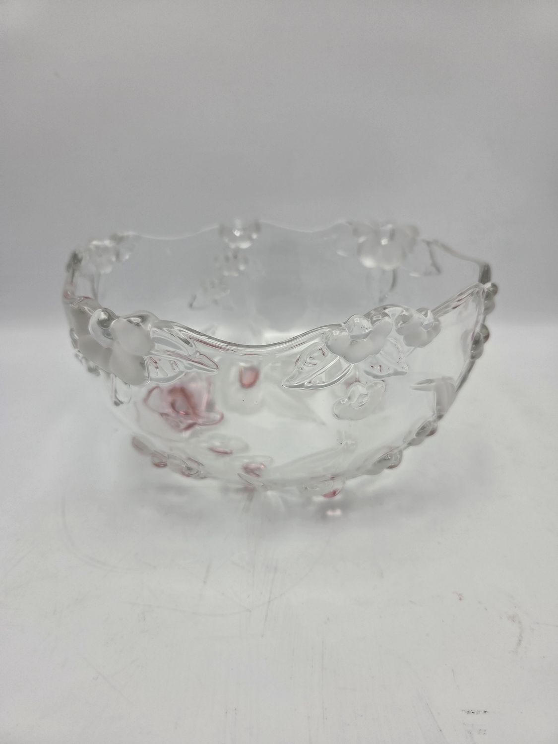 Mikasa 3D Blossoms Glass Bowl