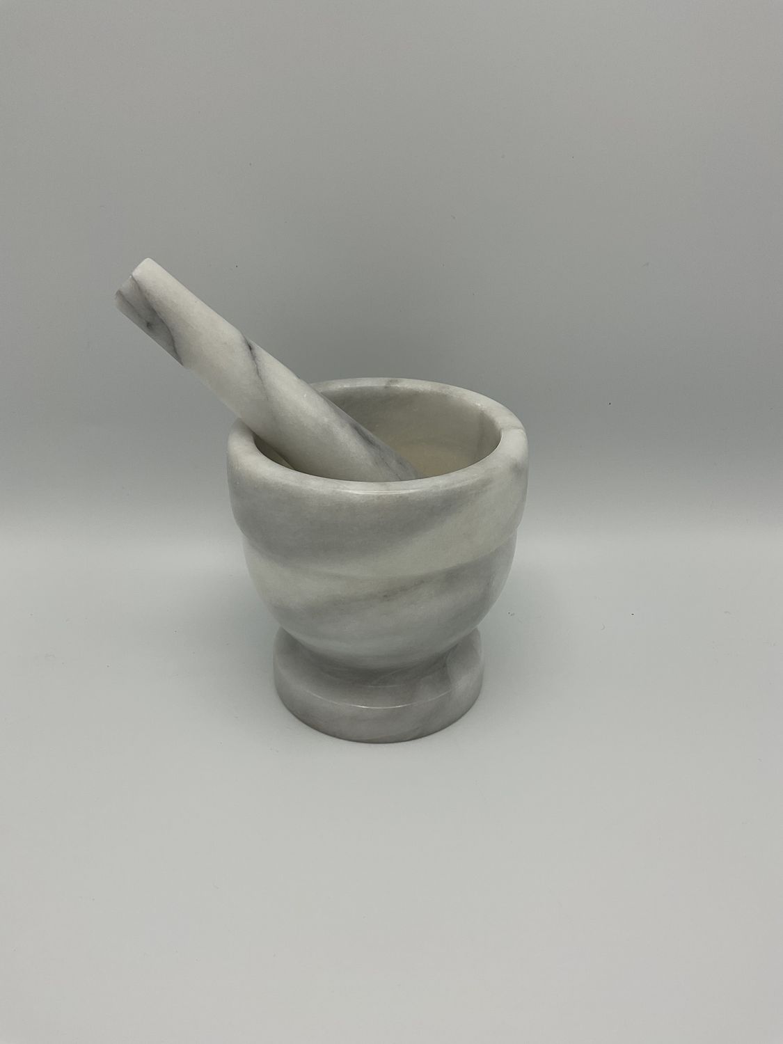 White Marble Vintage Mortar and Pestle