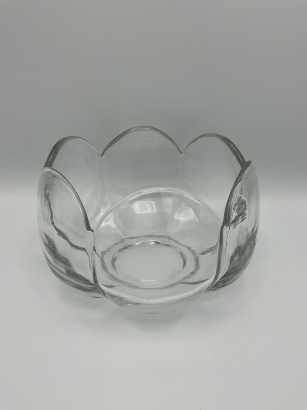 Heisey Tulip Clear Glass Vintage Candy Bowl