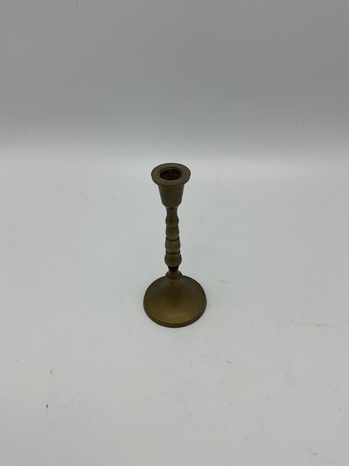 Miniature Brass Vintage Candlestick Holder