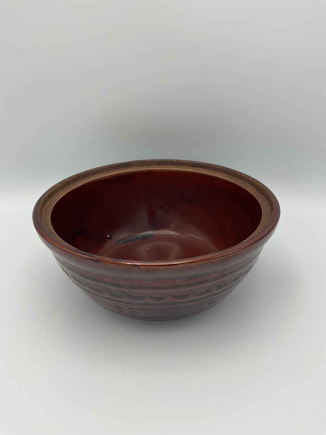 Harcrest Vintage Brown Daisies Stoneware, no lid