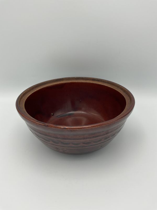 Harcrest Vintage Brown Daisies Stoneware, no lid