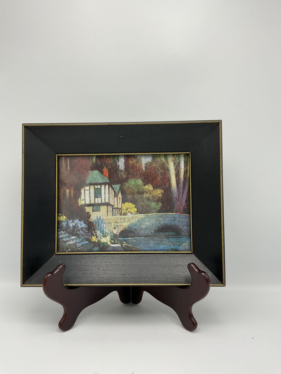 Cottage Ernest Uden Metallic Foil Art