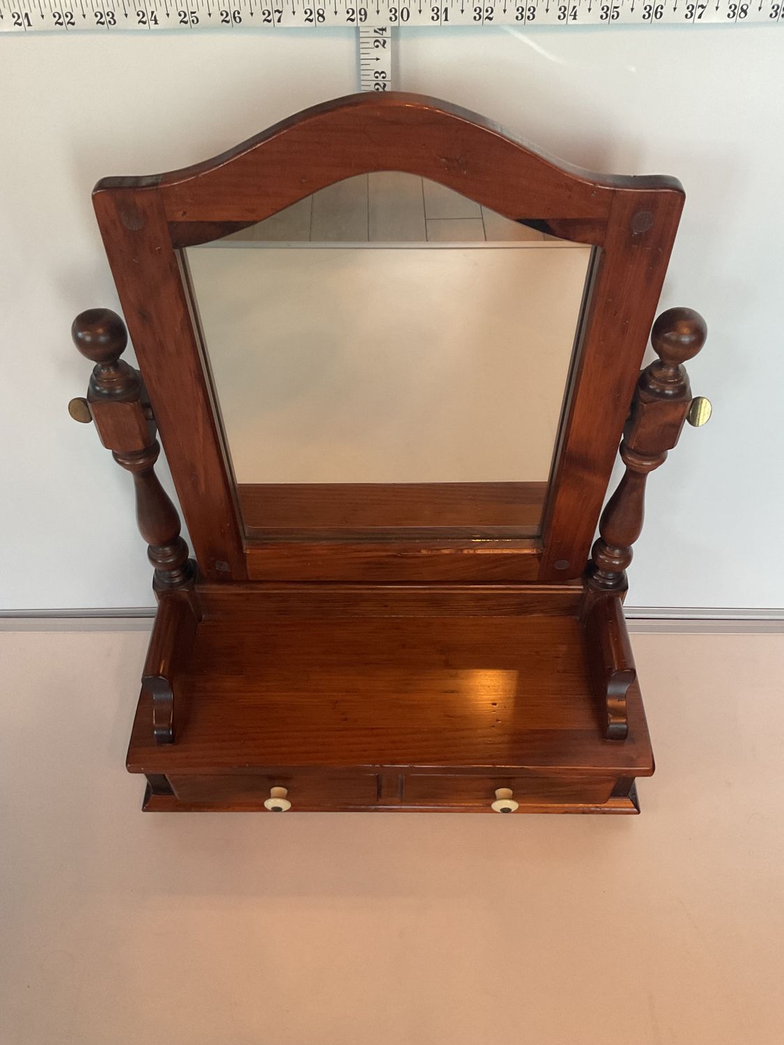 Vintage Ethan Allen Tabletop Vanity Mirror