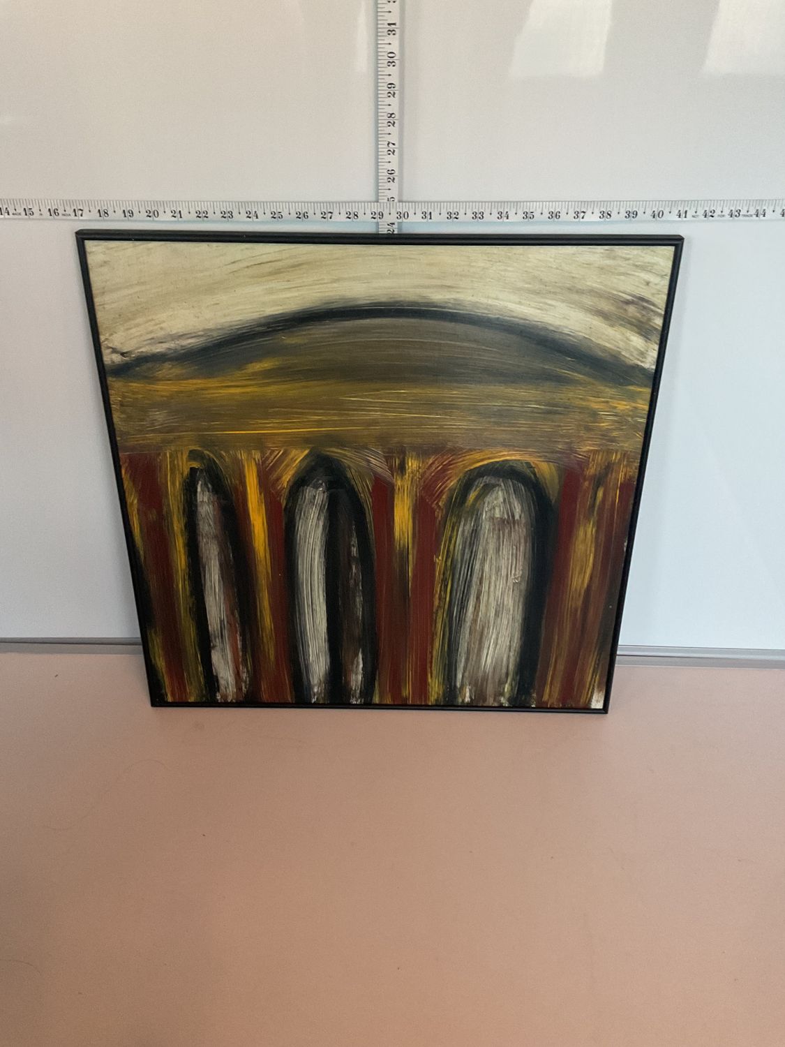 Kelly McCarty Hill Railing Framed Painting