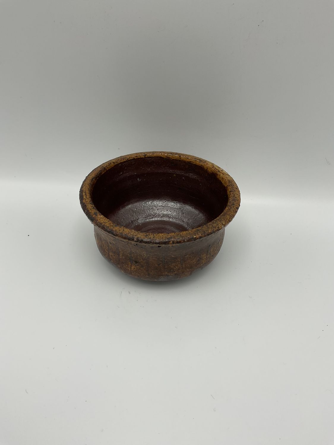 Ridge Rustic Brown Glaze Stoneware Bowl