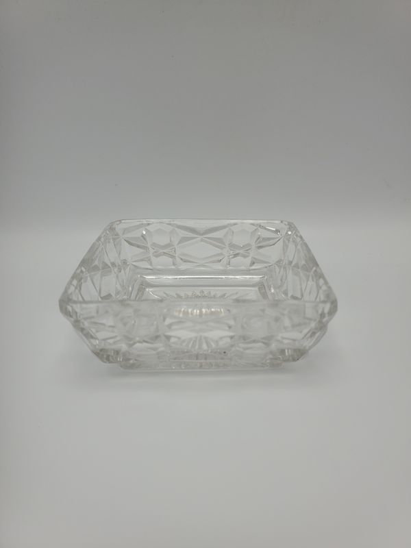 Pair of Square Vintage Glass Dish