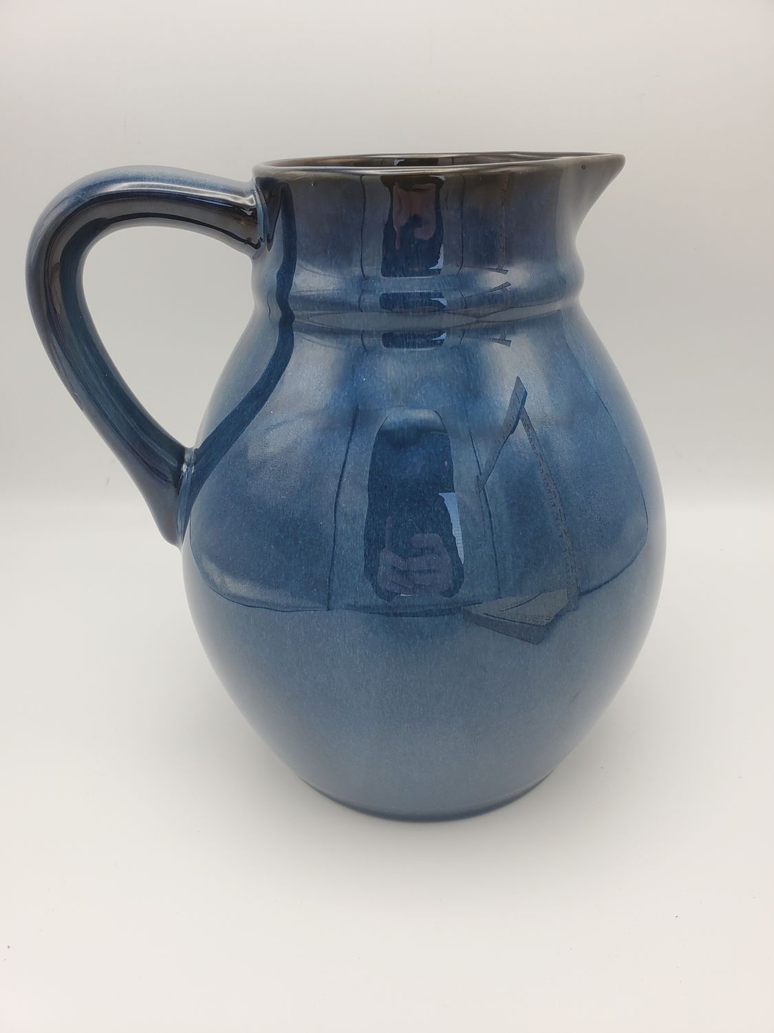 HD Designs Blue Ceramic Pitcher