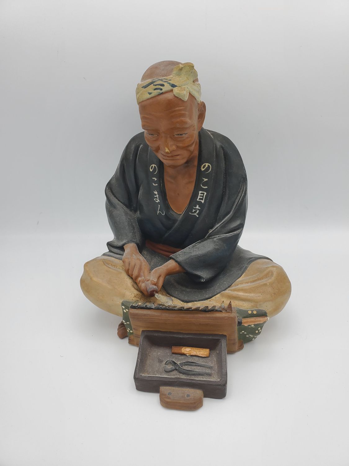 Hakata Urasaki Blade Sharpening Figurine