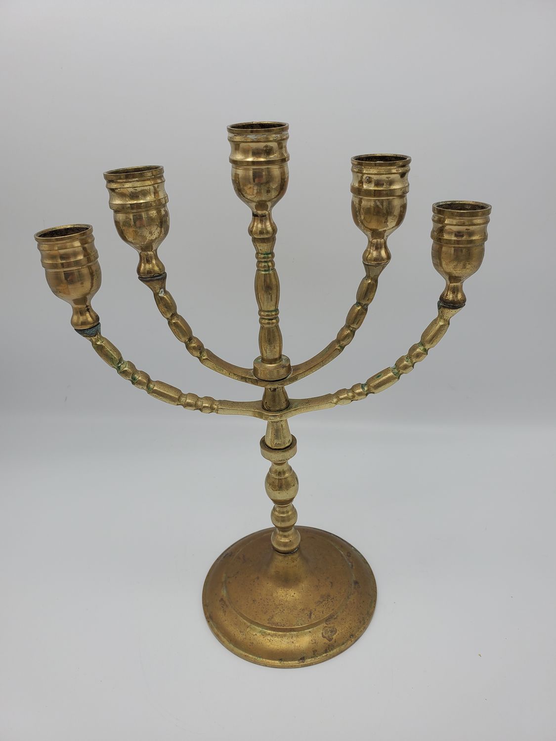 Solid Brass 5-Arm Vintage Candelabra