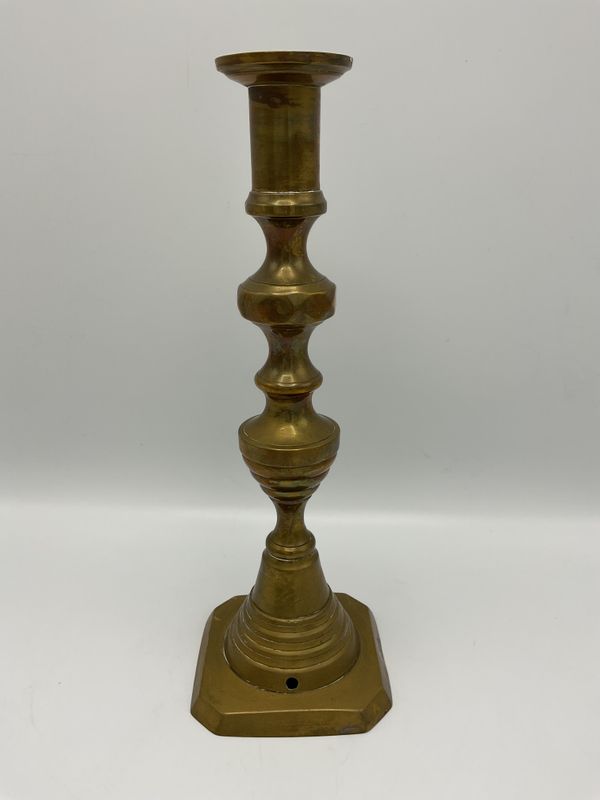 Brass Vintage Beehive Candlestick Holder