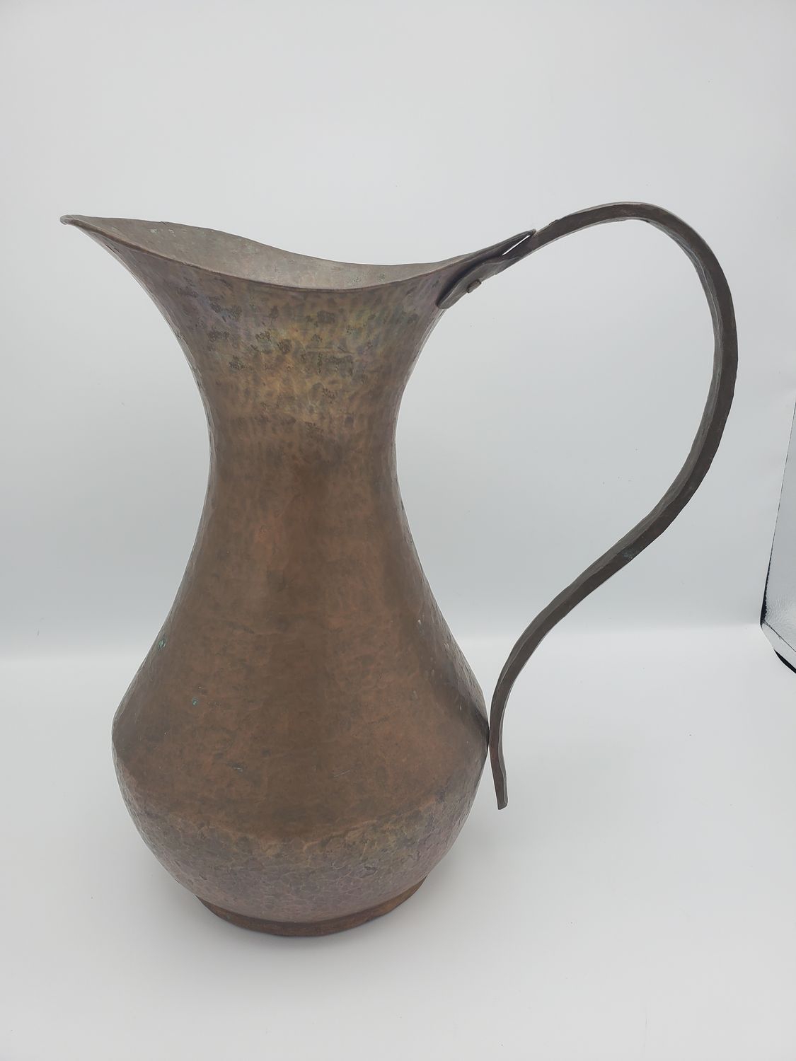 Hammered Copper Antique Pitcher