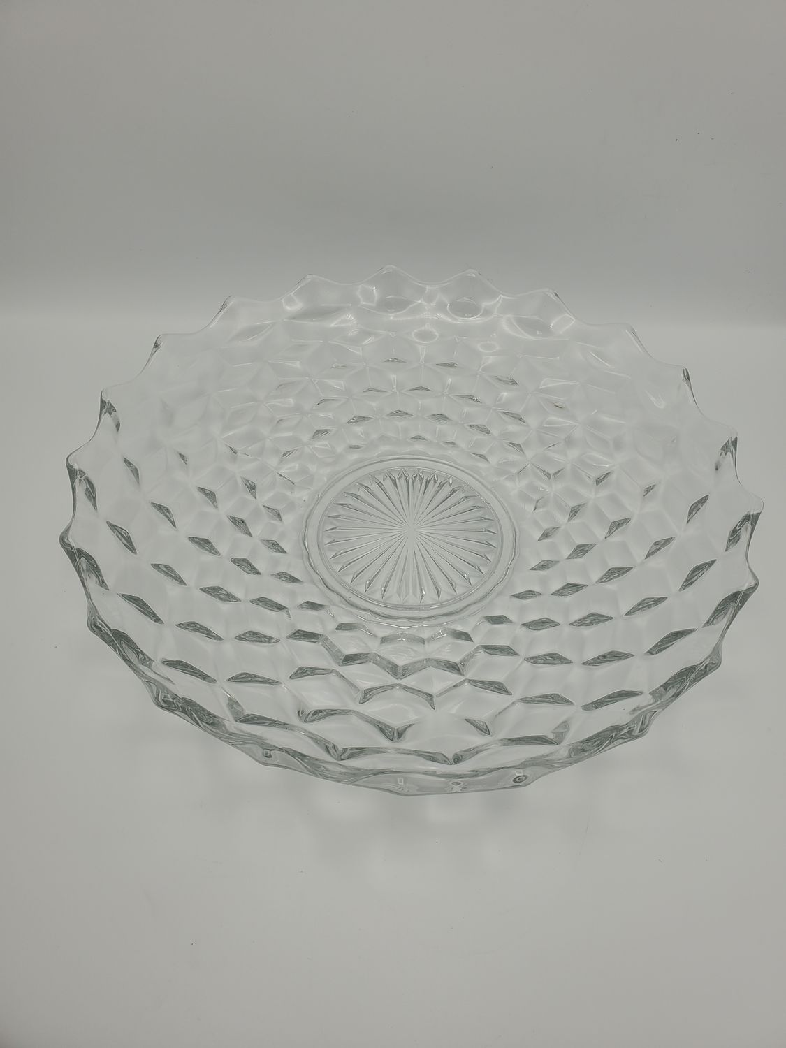 Fostoria American Pattern Clear Pressed Glass Serving Bowl