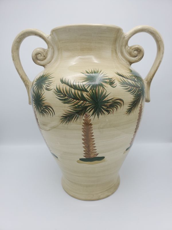 Palm Grove trees vase