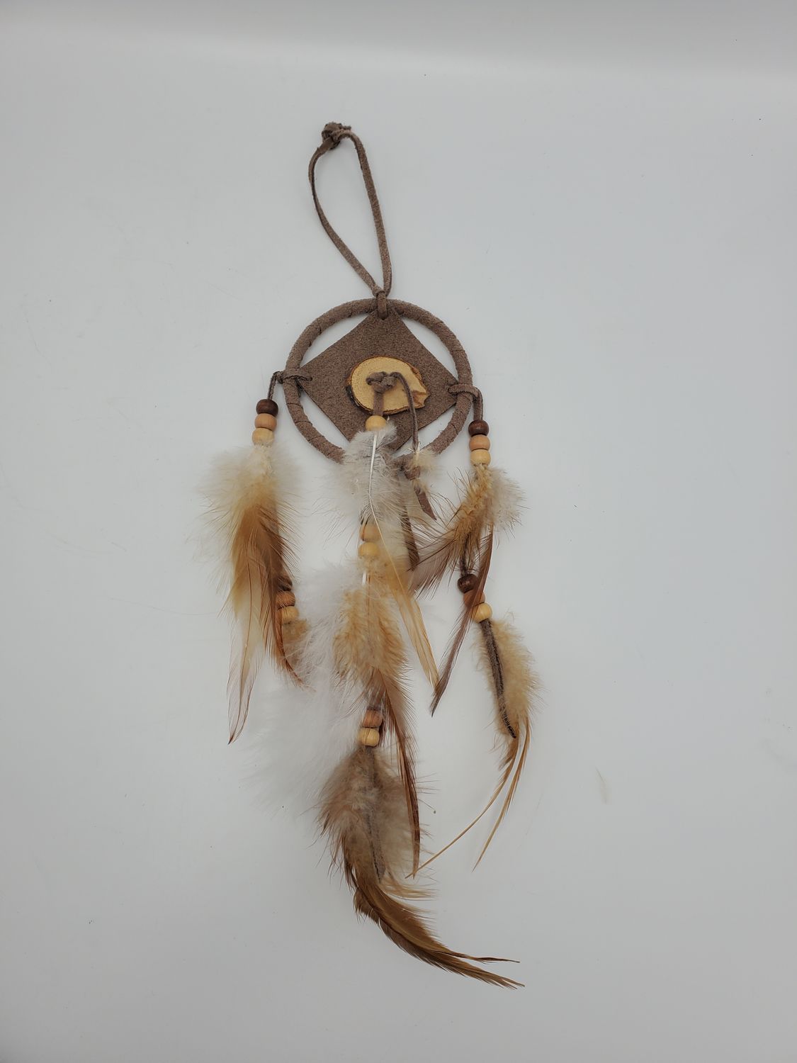 Dreamcatcher Brown Suede &amp; Wood