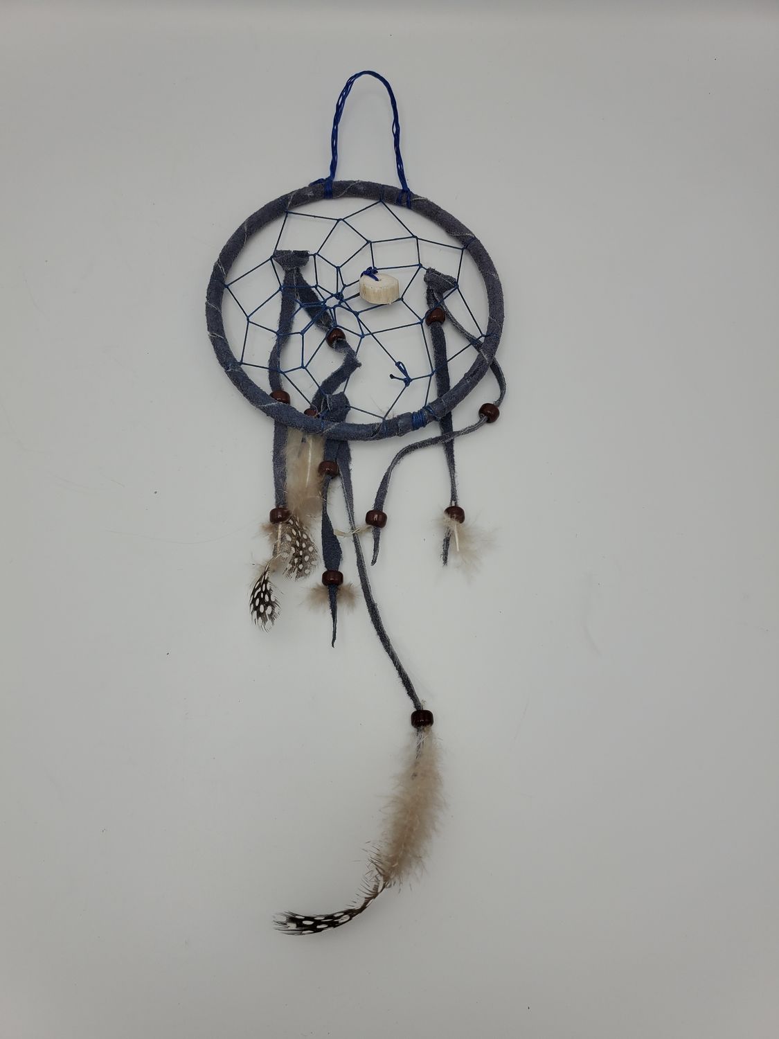 Dreamcatcher Gray-Blue Suede