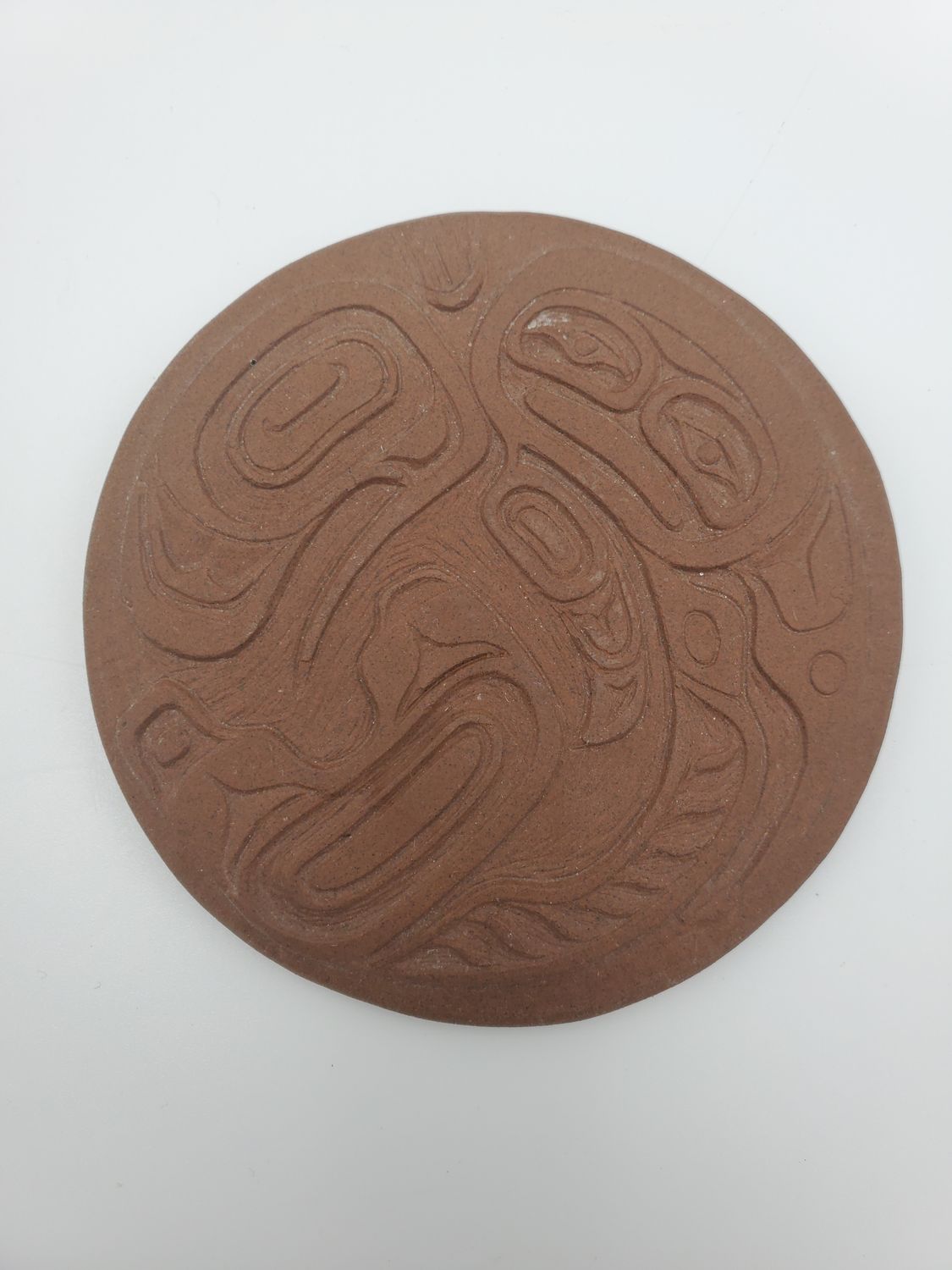 Fish Native American Terracotta Coaster