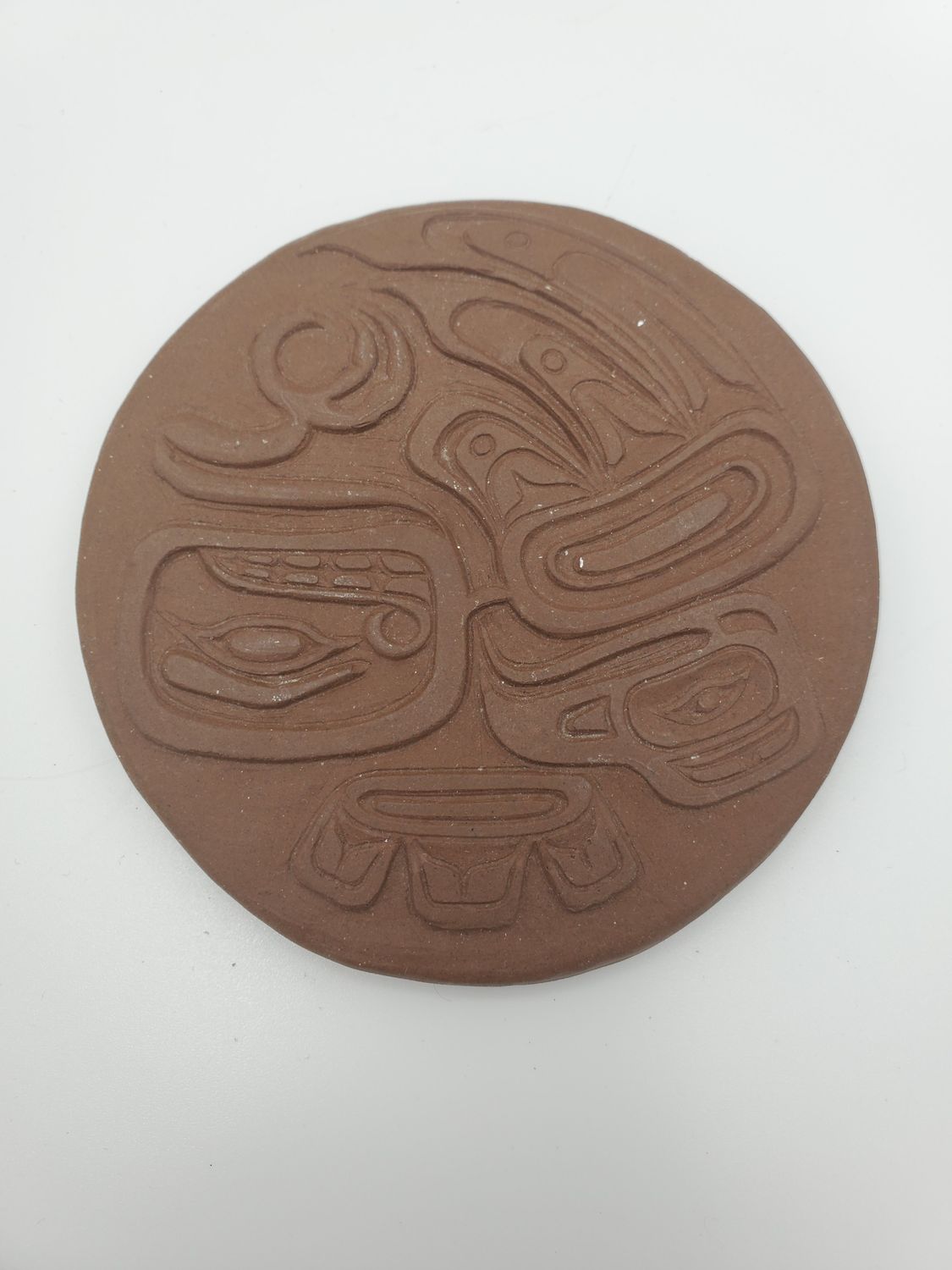 Bird Native American Vintage Terracotta Coaster