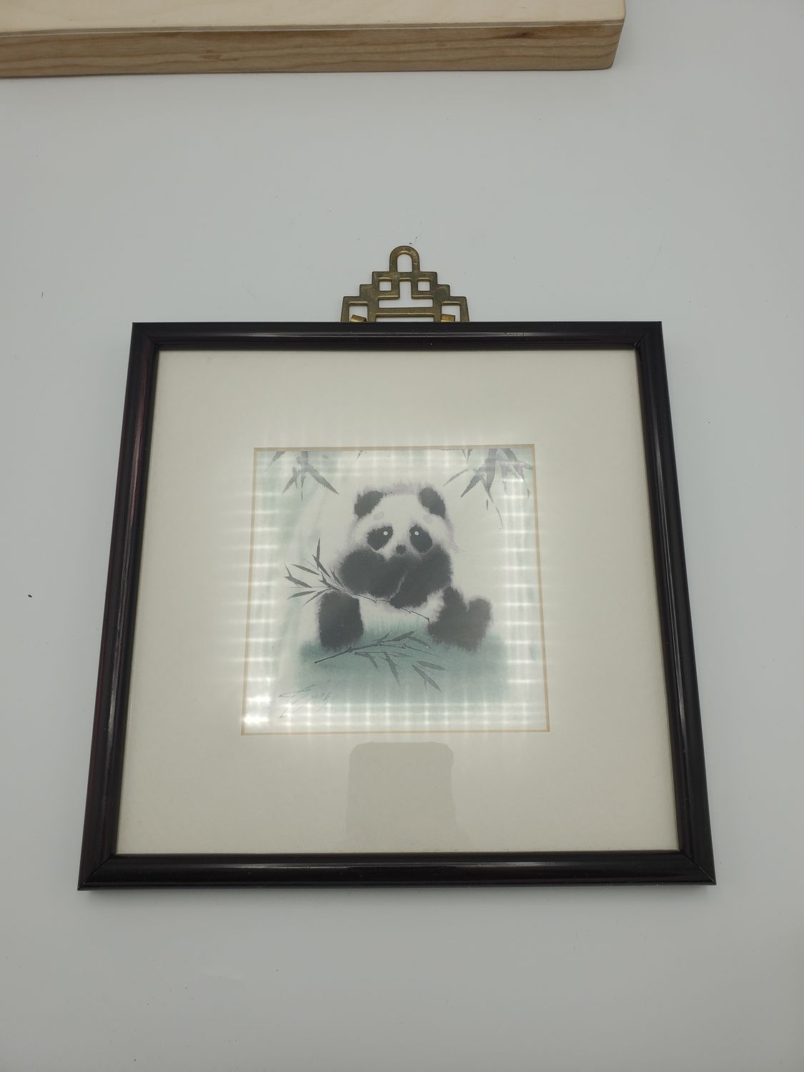Splits Panda Ink Wash Painting Framed