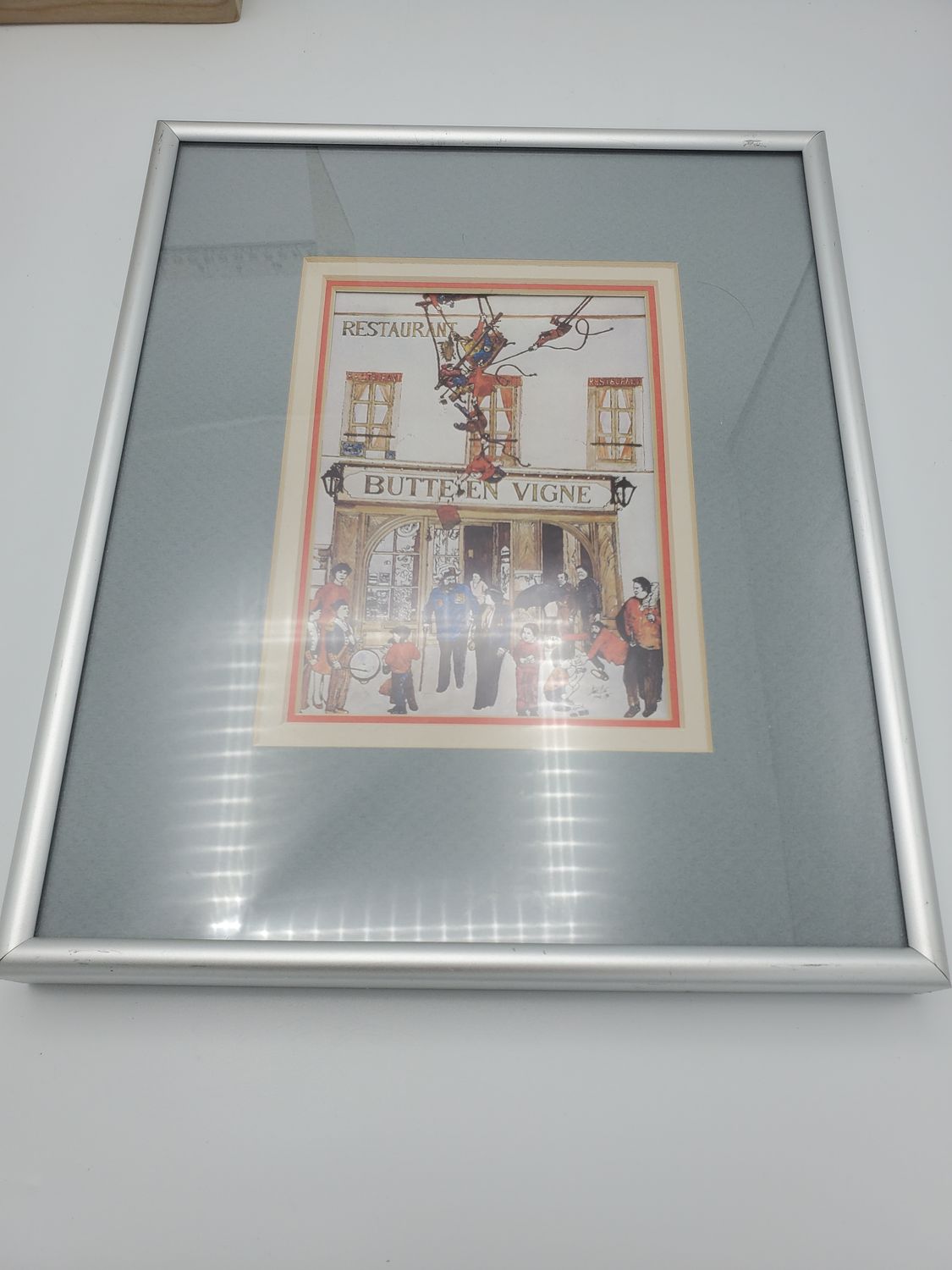 Restaurant Butte En Vigne Framed Print