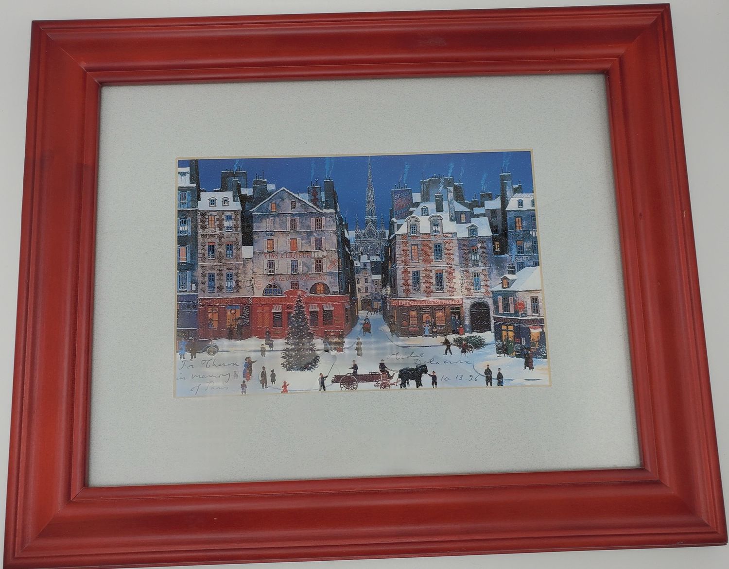 Michel Delacroix Framed Winter Paris Print