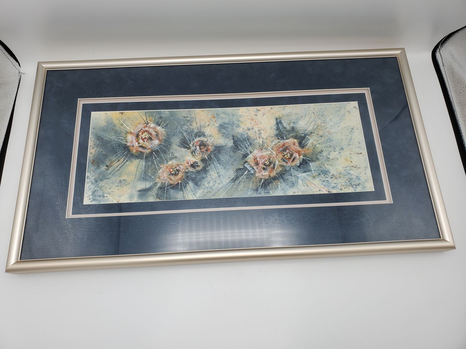 S. Gallagher Flowers 1987 Framed