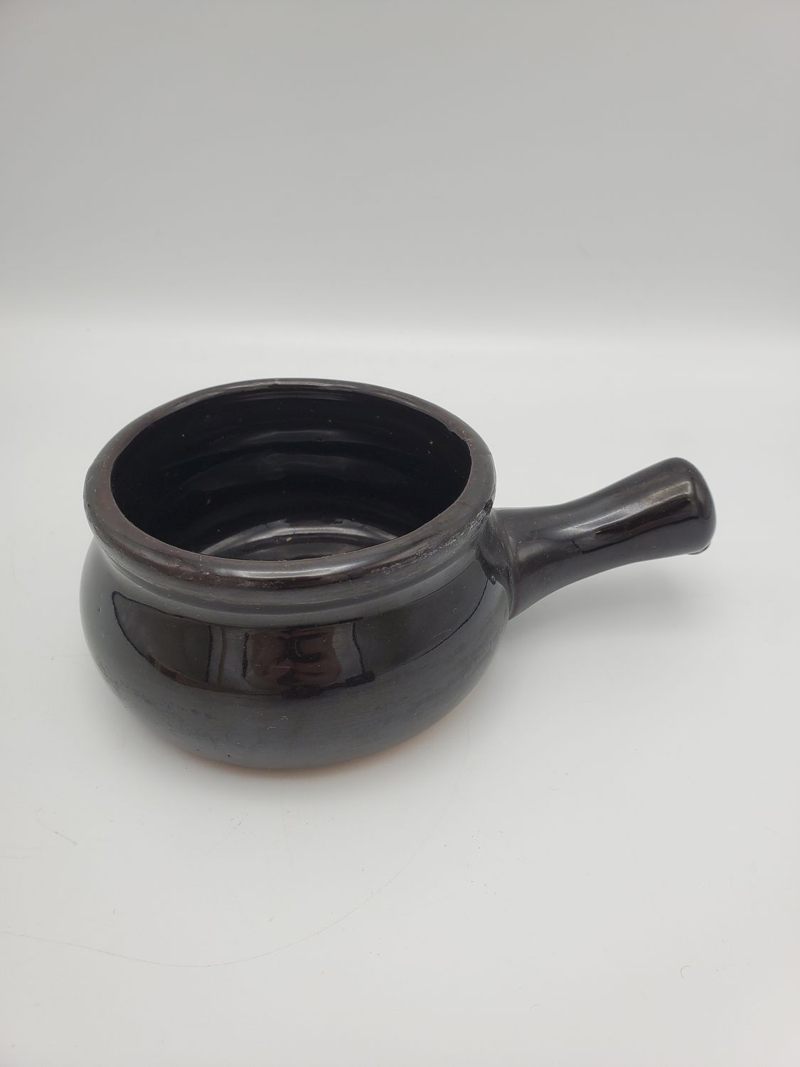 Taiwan Vintage Stoneware Soup Bowl w/Handle