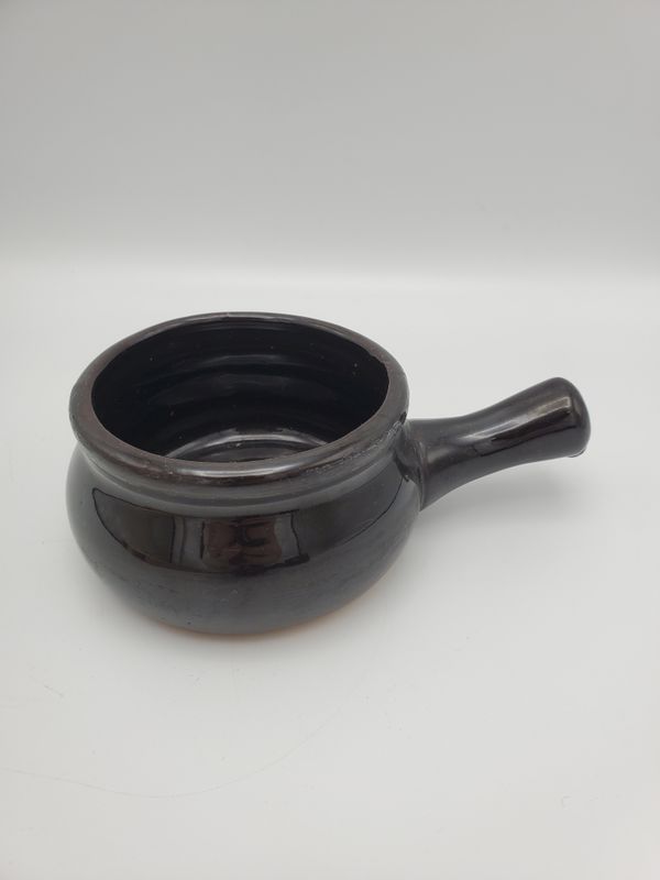 Taiwan Vintage Stoneware Soup Bowl w/Handle
