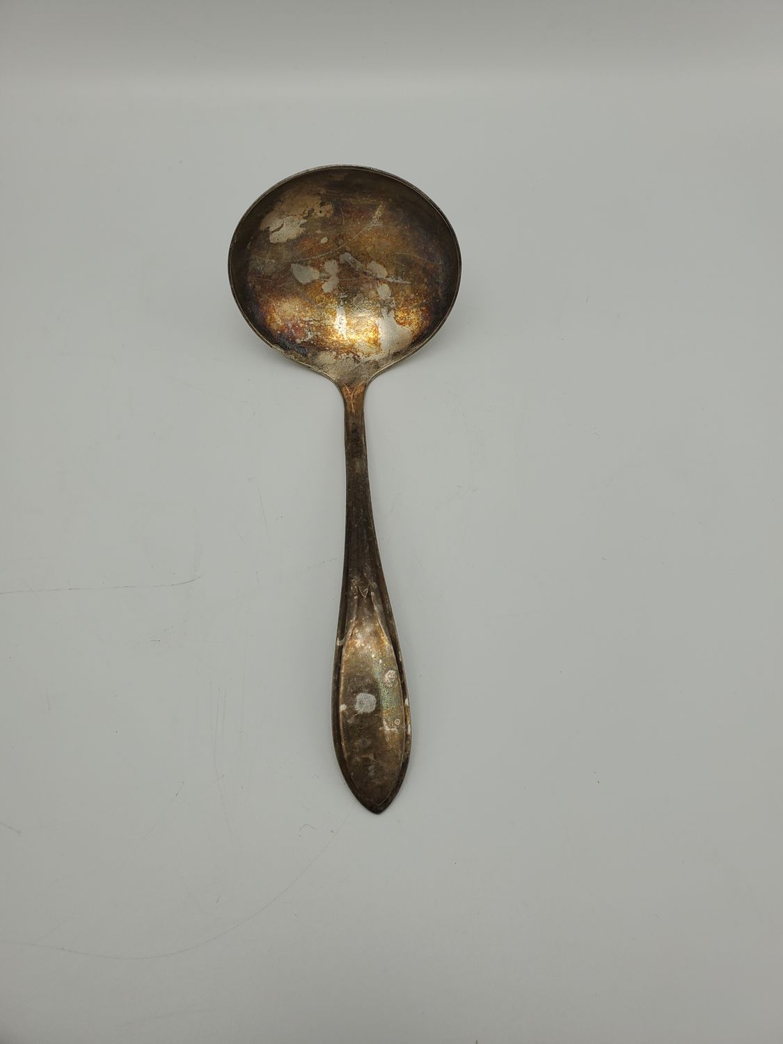 Vintage Silver-Plated Ornate Handle Mini Ladle
